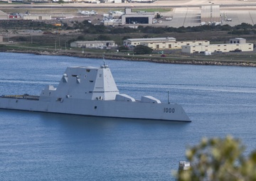 Zumwalt Departs on First Operational Underway