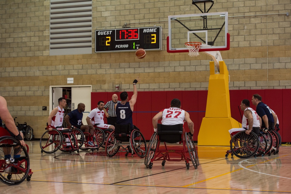 2019 Marine Corps Trials wheelchair basketball competition