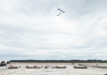 VMAQ-2 Sundown Ceremony