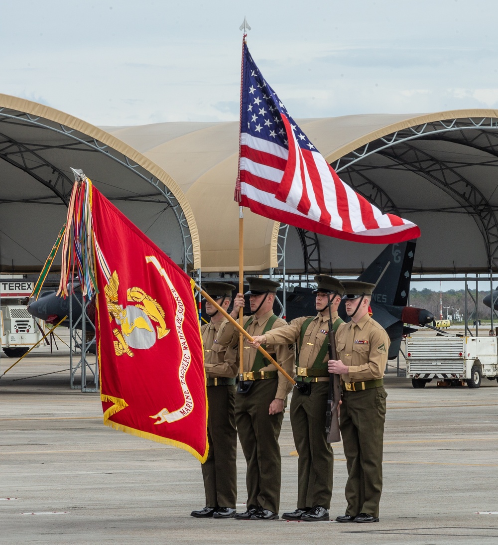 VMAQ-2 Sundown Ceremony