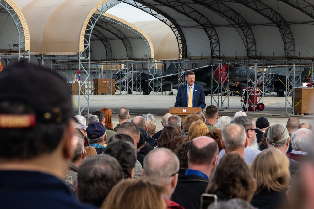 VMAQ-2 Sundown Ceremony
