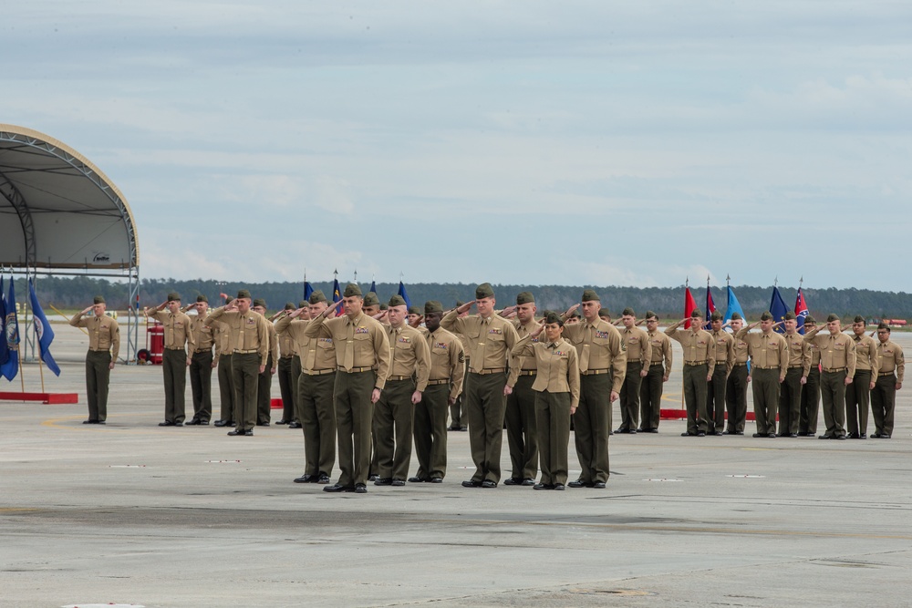 VMAQ-2 Sundown Ceremony