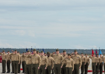 VMAQ-2 Sundown Ceremony