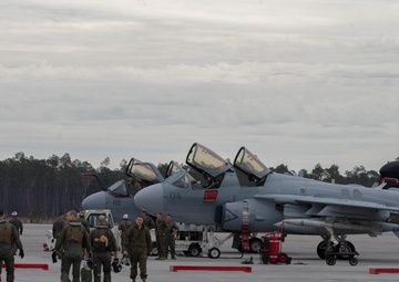 VMAQ-2 Sundown Ceremony