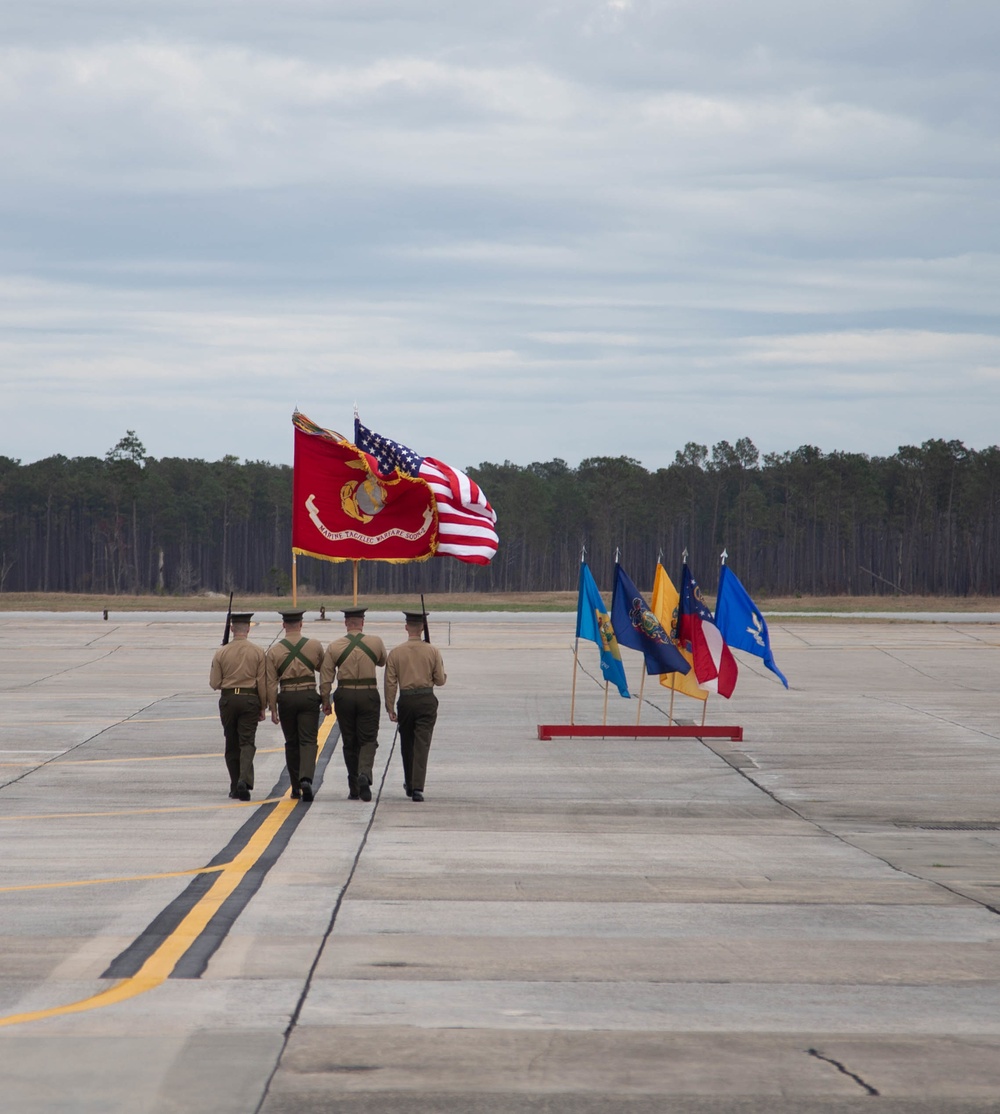 VMAQ-2 Sundown Ceremony