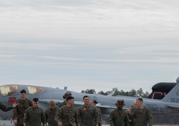 VMAQ-2 Sundown Ceremony