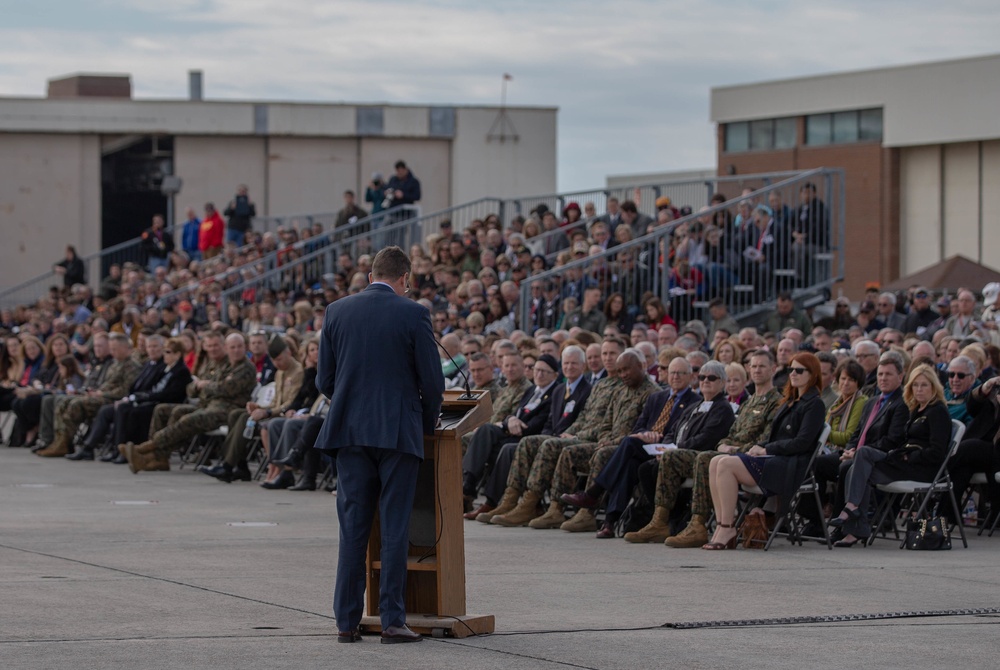 VMAQ-2 Sundown Ceremony