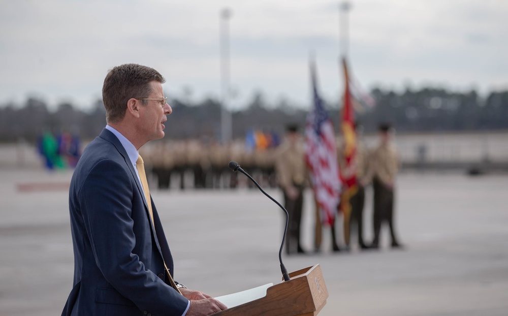 VMAQ-2 Sundown Ceremony