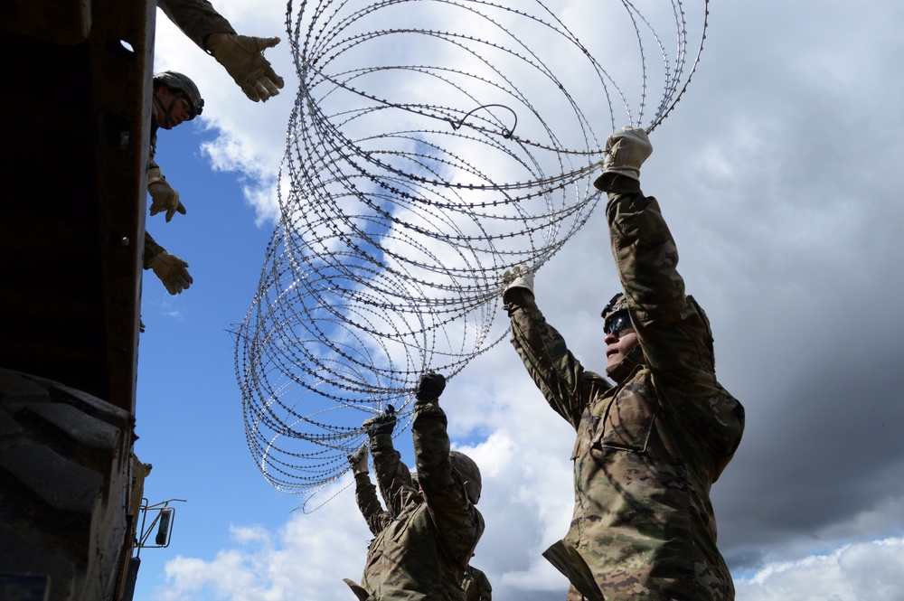 595th Sappers on the border