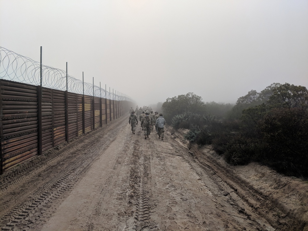 595th Sappers on the border