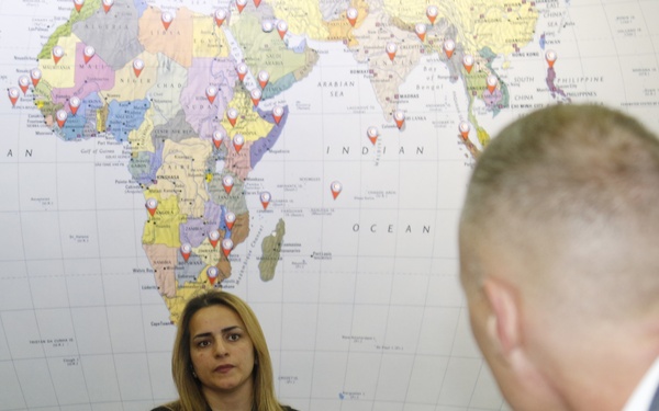 Task Force Spartan Civil Affairs at Kuwait Red Crescent Society