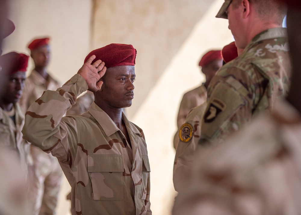 Djiboutian Rapid Intervention Battalion soldiers graduate NCO course