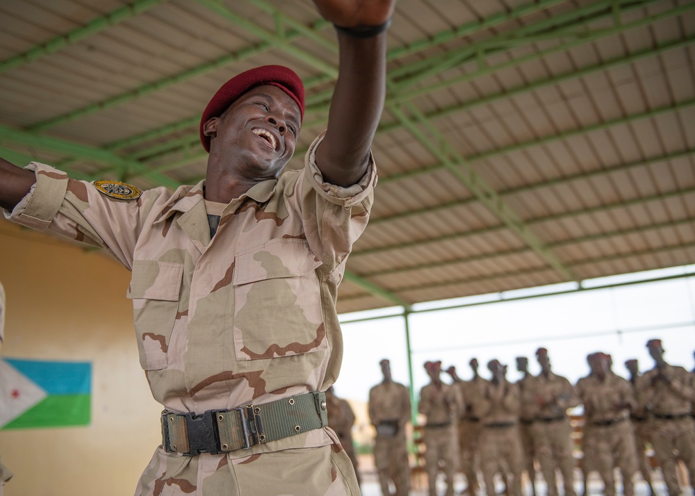 Djiboutian Rapid Intervention Battalion soldiers graduate NCO course