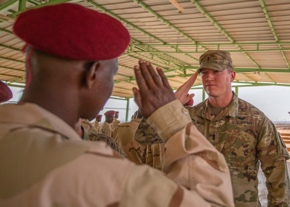 Djiboutian Rapid Intervention Battalion soldiers graduate NCO course