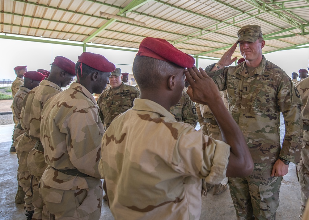 Djiboutian Rapid Intervention Battalion soldiers graduate NCO course