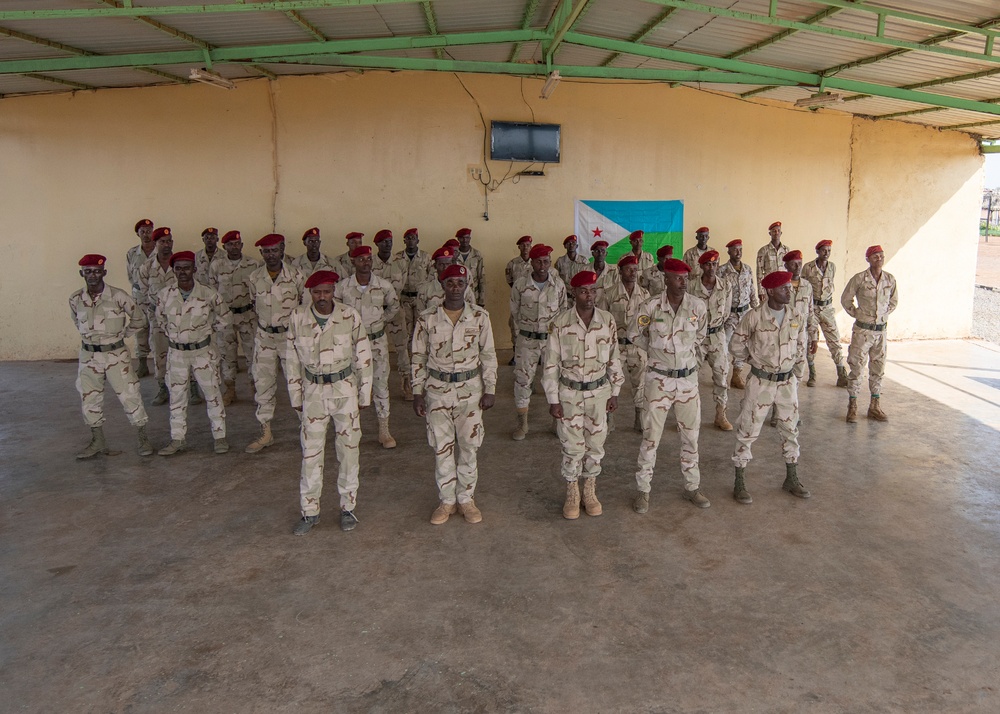 Djiboutian Rapid Intervention Battalion soldiers graduate NCO course