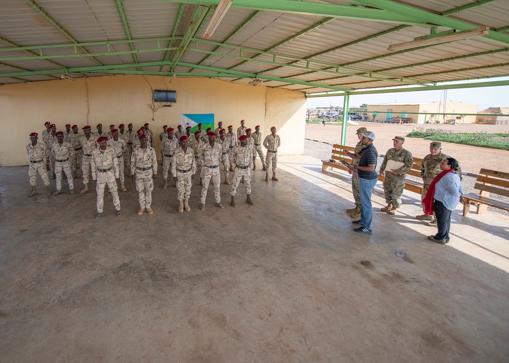 Djiboutian Rapid Intervention Battalion soldiers graduate NCO course