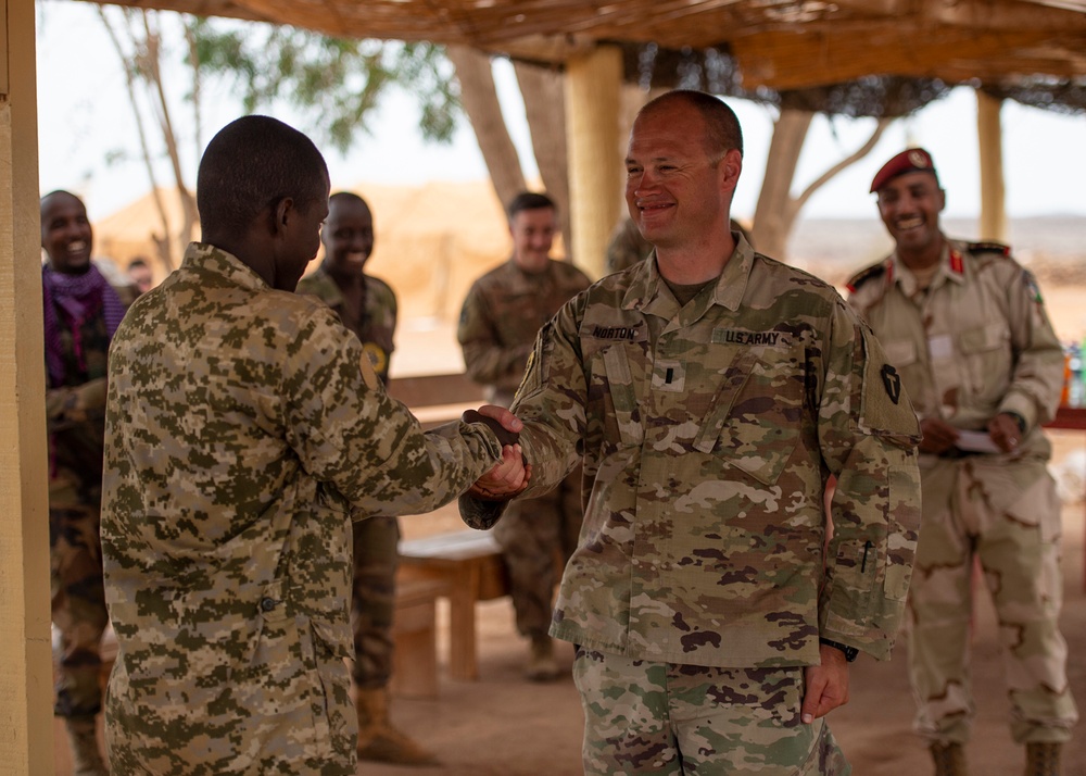 Djiboutian Rapid Intervention Battalion soldiers graduate infantry skills course