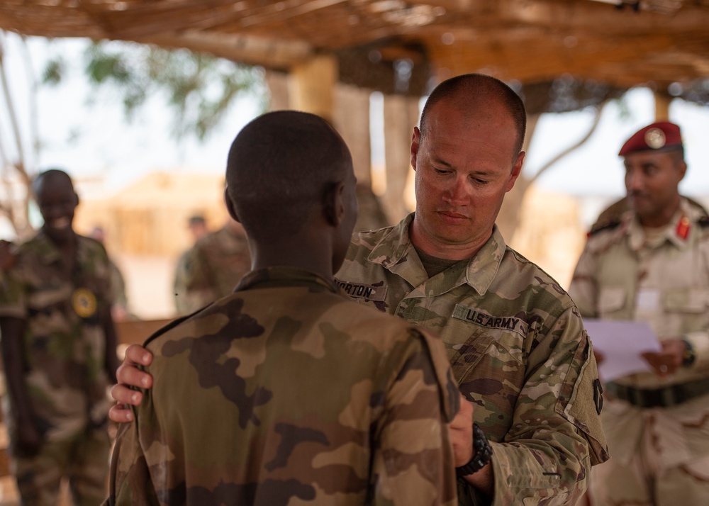 Djiboutian Rapid Intervention Battalion soldiers graduate infantry skills course