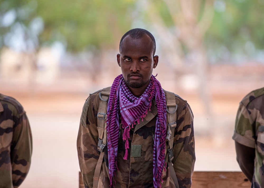 Djiboutian Rapid Intervention Battalion soldiers graduate infantry skills course