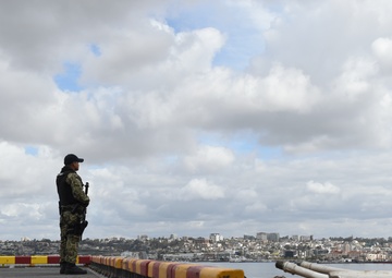 Standing watch on the USS Essex