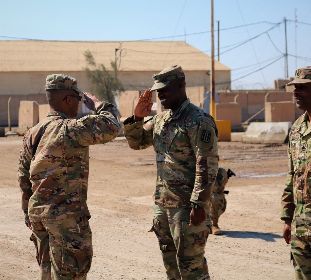529th CSSB Promotion Ceremony for Sgt. 1st Class Tory Clayborne and Spc. Raul Santiago
