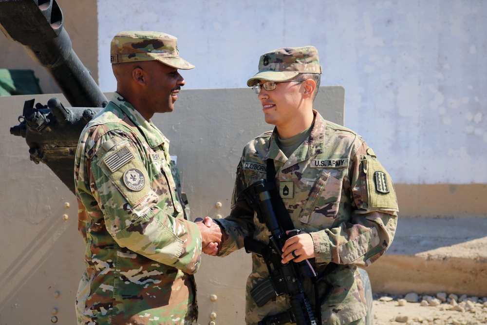 529th CSSB Promotion Ceremony for Sgt. 1st Class Tory Clayborne and Spc. Raul Santiago