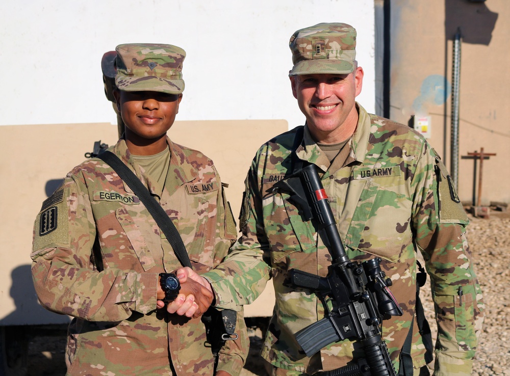 529th CSSB Promotions and Award Ceremony for Spc. Keniece Egerton, Sgt. Johnathon Harrison, and Sgt. 1st Class Marcelle Rowe