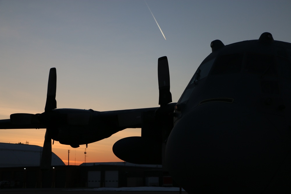 C-130H morning sunrise