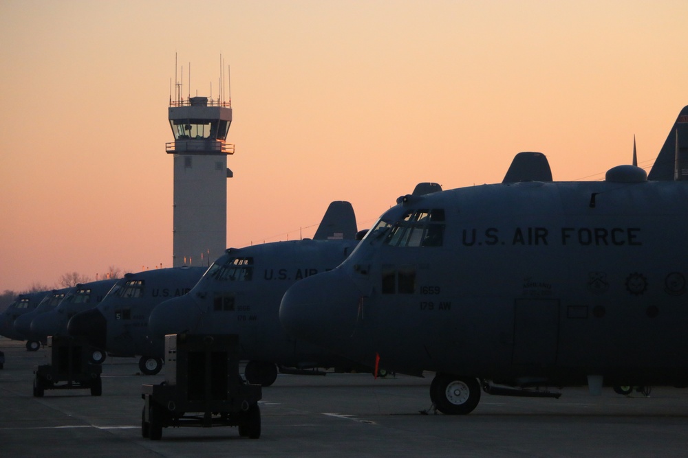 C-130H morning sunrise