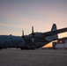 Sunrise on the C-130H Hercules