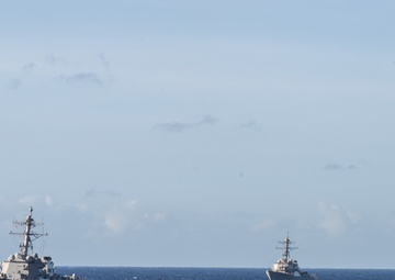 USS Curtis Wilbur conducts training exercise with U.S. Navy Warships