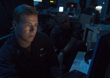 USS Curtis Wilbur conducts training exercise with U.S. Navy Warships