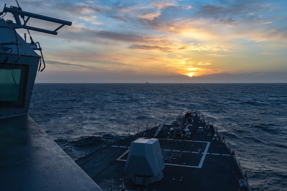 USS Gravely transits the Baltic Sea