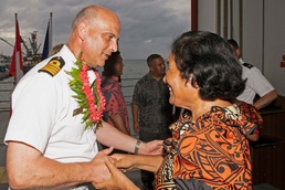 Pacific Partnership 2019 Holds Opening Ceremony Aboard USNS Brunswick
