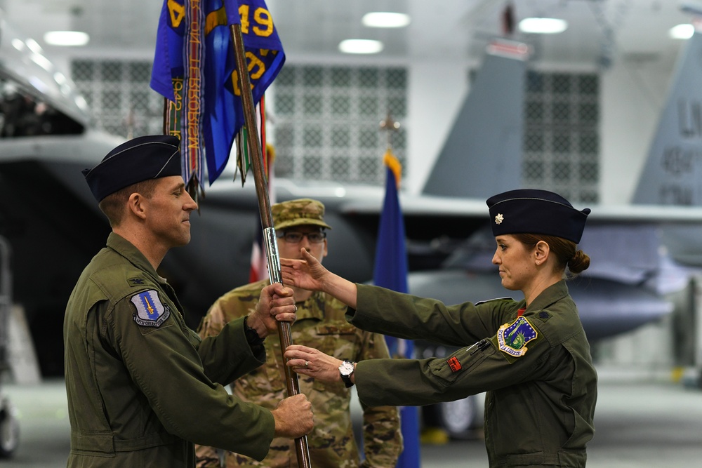 494th Fighter Squadron changes command