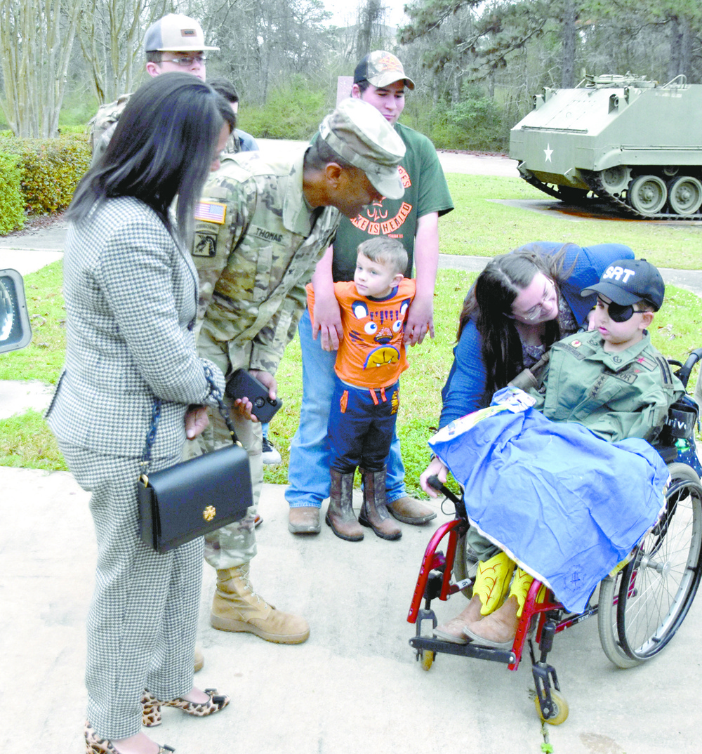 'General Drake/ commands Polk Army for one day