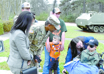 'General Drake/ commands Polk Army for one day