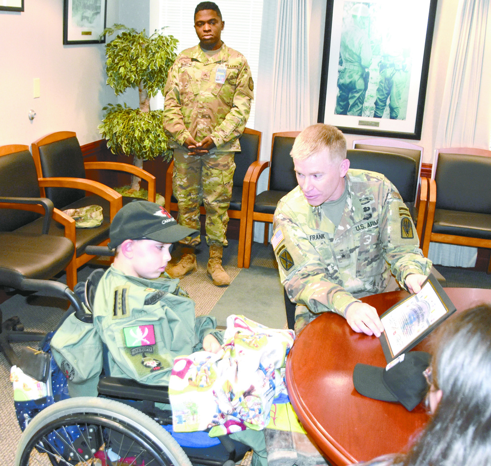 'General Drake/ commands Polk Army for one day