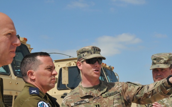 Commander of the Israeli Air Force Air Defense Division visits THAAD site