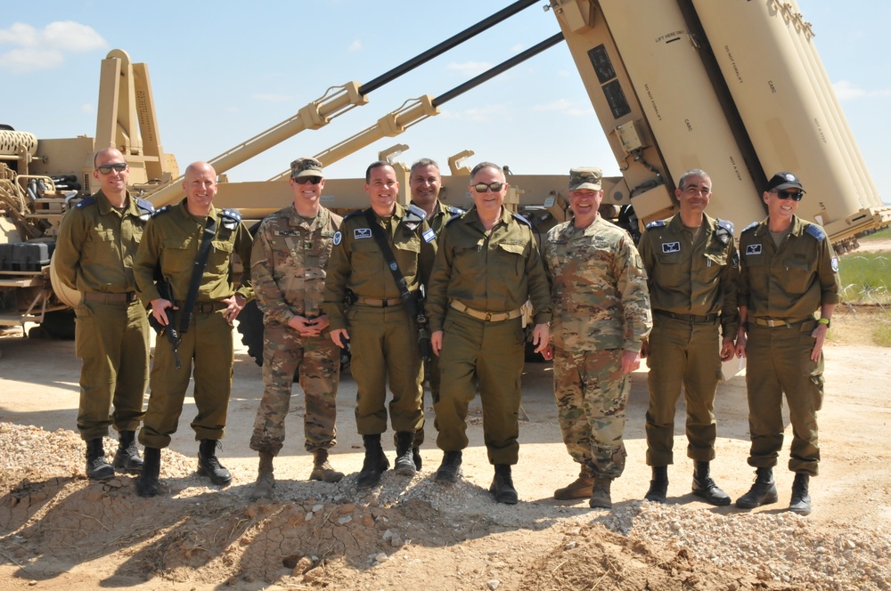 Commander of the Israeli Air Force Air Defense Division visits THAAD site