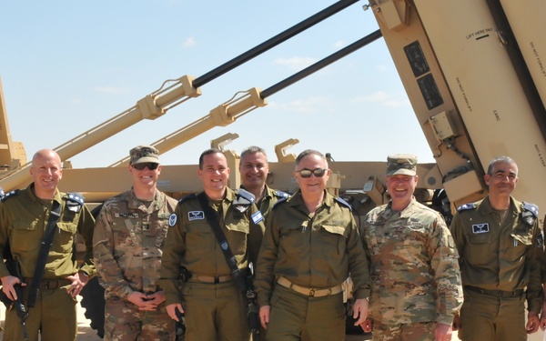 Commander of the Israeli Air Force Air Defense Division visits THAAD site