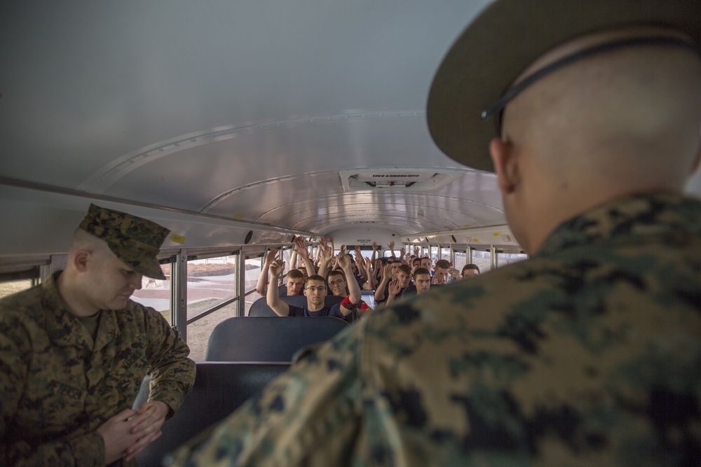 Marines Interact With Poolees at Baltimore's All-Hands Pool Function