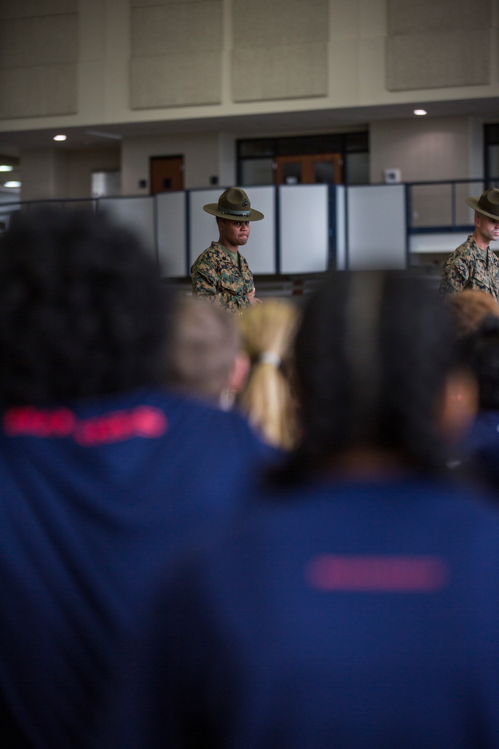 Marines Interact With Poolees at Baltimore's All-Hands Pool Function