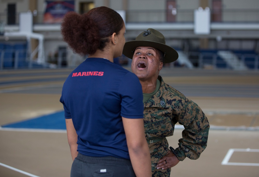 Marines Interact With Poolees at Baltimore's All-Hands Pool Function