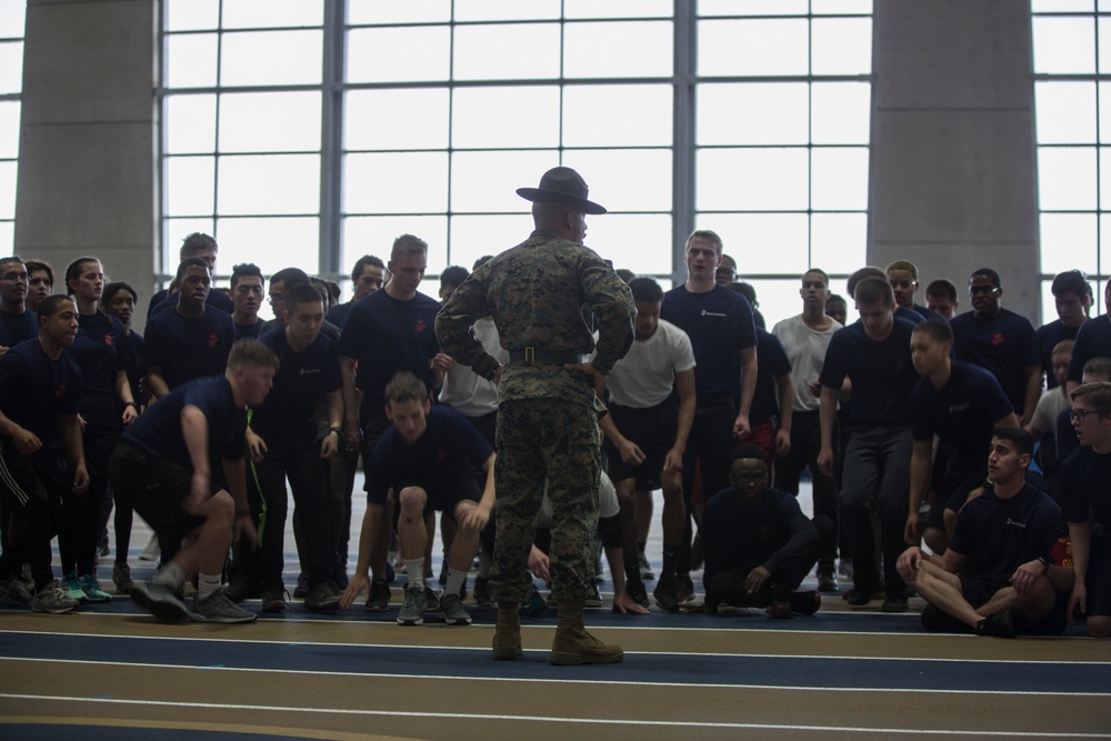 Marines Interact With Poolees at Baltimore's All-Hands Pool Function