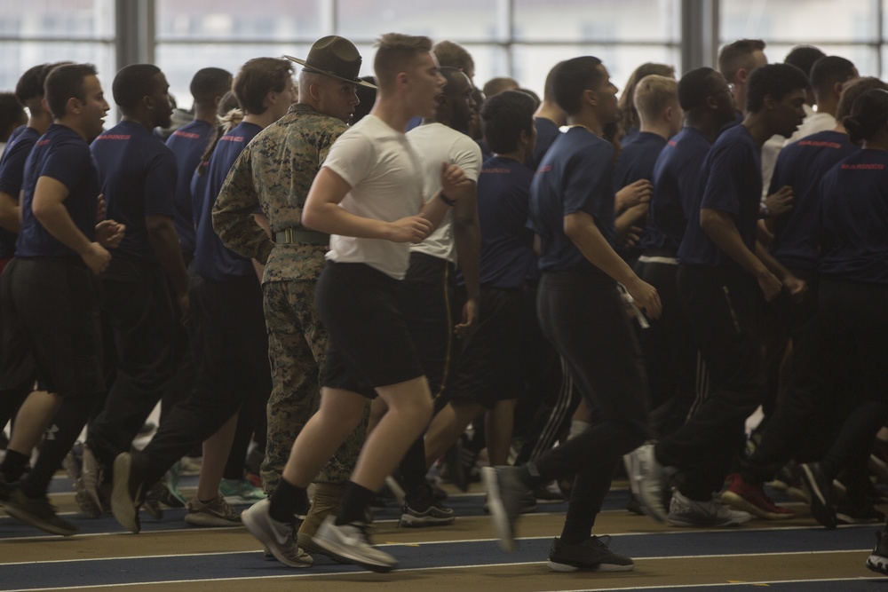 Marines Interact With Poolees at Baltimore's All-Hands Pool Function