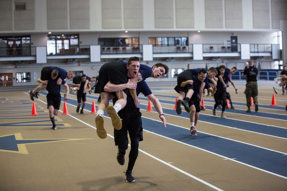 Marines Interact With Poolees at Baltimore's All-Hands Pool Function