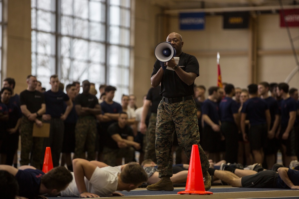 Marines Interact With Poolees at Baltimore's All-Hands Pool Function