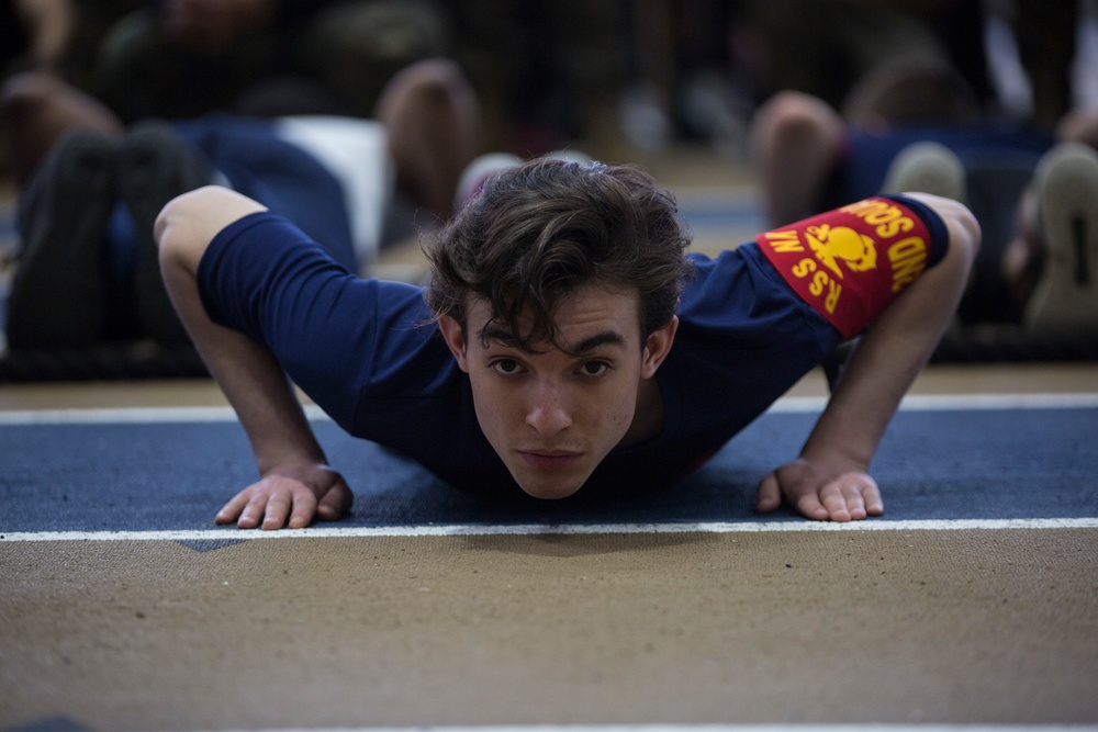 Marines Interact With Poolees at Baltimore's All-Hands Pool Function